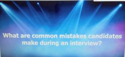 Interview time - top common mistakes